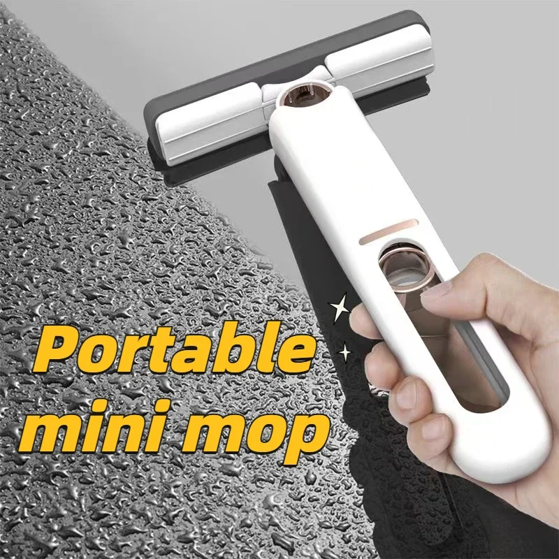 Effortless Portable Self-Squeezing Cleaning Mop