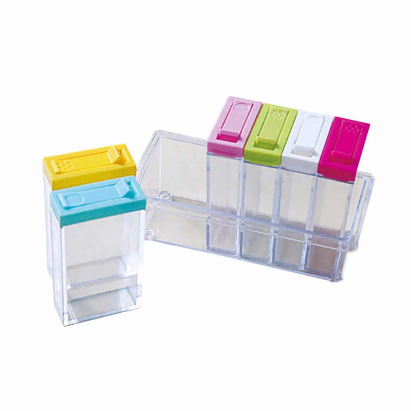 6 PCs Plastic Spice Storage Container