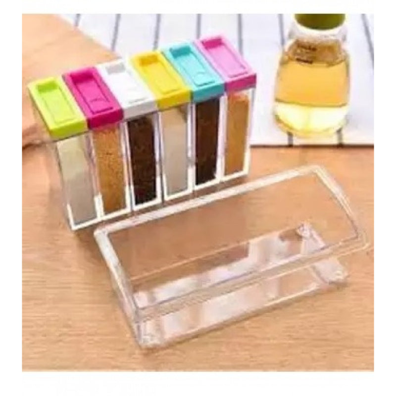6 PCs Plastic Spice Storage Container
