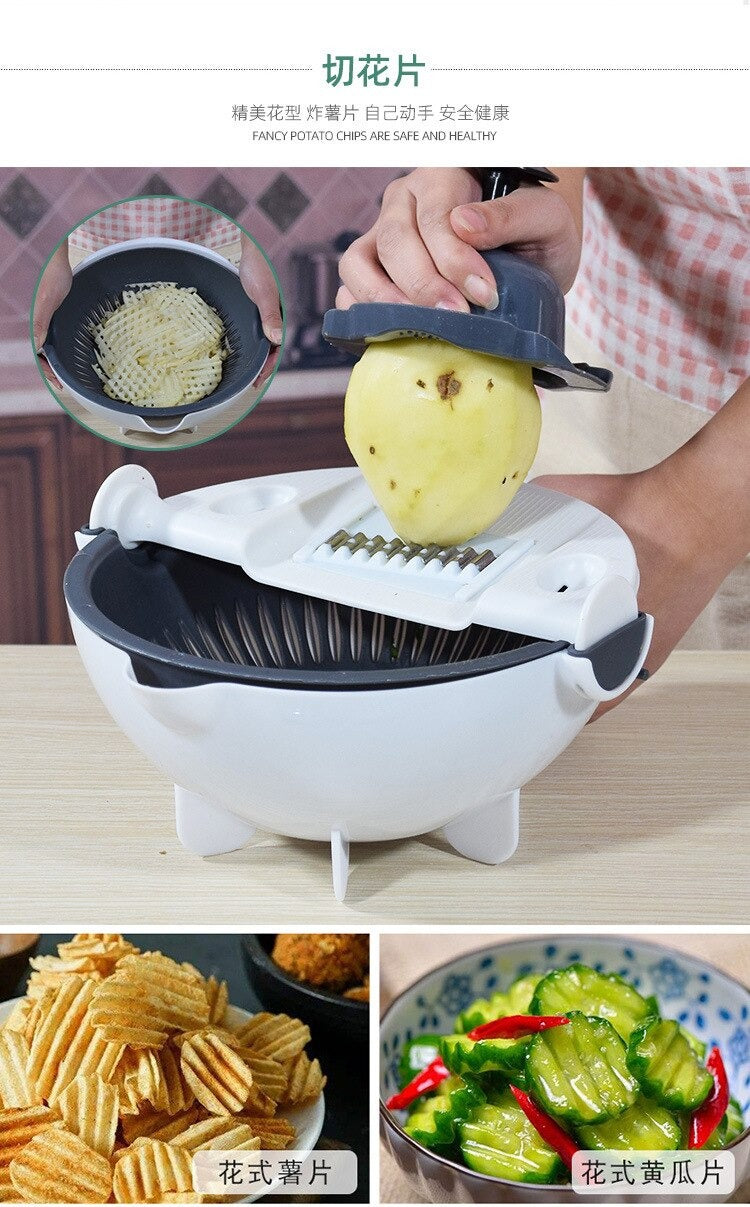 Multi-Function Household Grater Draining Basket