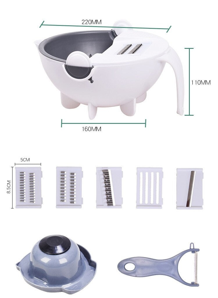 Multi-Function Household Grater Draining Basket