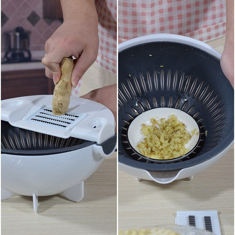 Multi-Function Household Grater Draining Basket