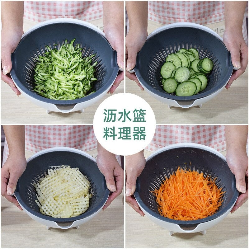 Multi-Function Household Grater Draining Basket