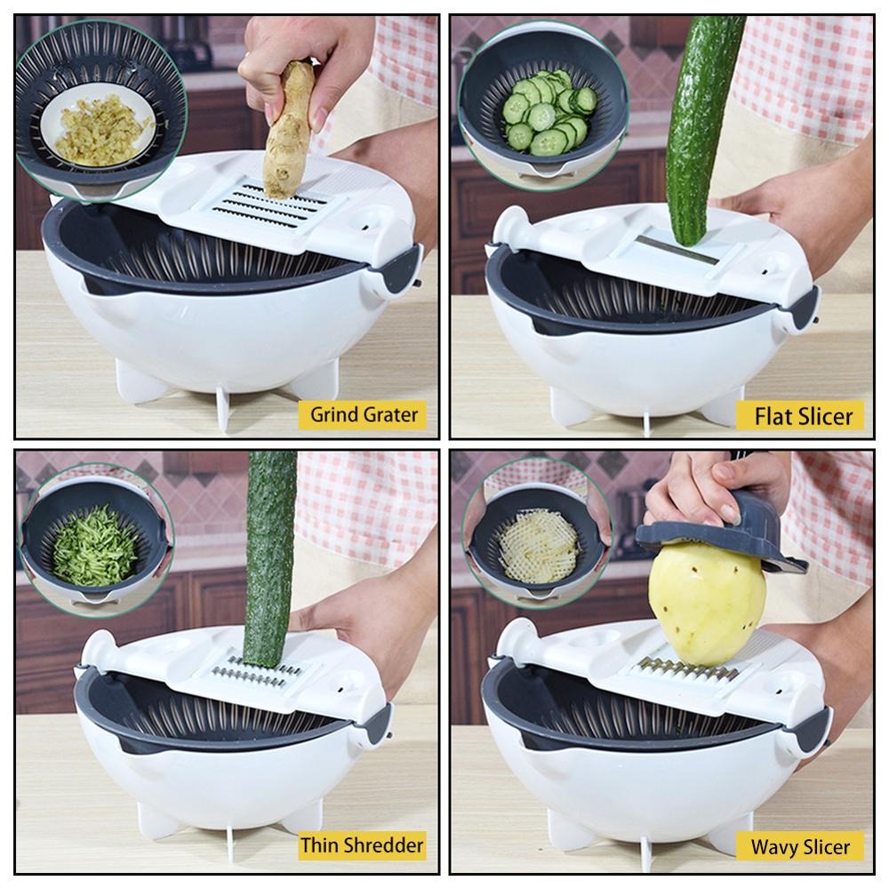 Multi-Function Household Grater Draining Basket